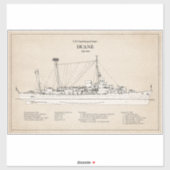 USCGC Duane wpg-33 - SBD シール (シート)