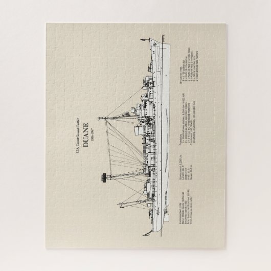 USCGC Duane wpg-33 - SBD ジグソーパズル (縦)