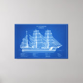 USCGC Eagle wix-327 - ABD キャンバスプリント (正面)