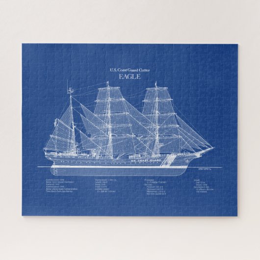 USCGC Eagle wix-327 - ABD ジグソーパズル (横)