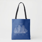 USCGC Eagle wix-327 - ABD トートバッグ (正面)