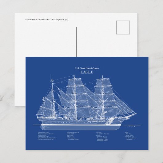 USCGC Eagle wix-327 - ABD ポストカード (正面/裏面)