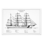 USCGC Eagle wix-327 - BD フォトプリント (正面)
