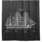 USCGC Eagle wix-327 - PD シャワーカーテン (正面)