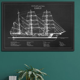 USCGC Eagle wix-327 - PD フォトプリント