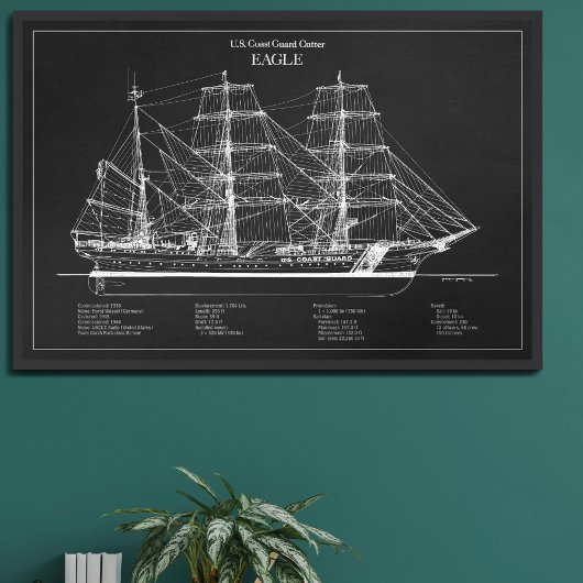 USCGC Eagle wix-327 - PD フォトプリント
