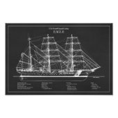 USCGC Eagle wix-327 - PD フォトプリント (正面)