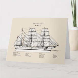 USCGC Eagle wix-327 - SBD サンキューカード