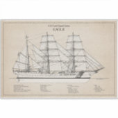 USCGC Eagle wix-327 - SBD シール (正面)