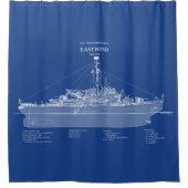 USCGC Eastwind wagb-279 - ABD シャワーカーテン (正面)