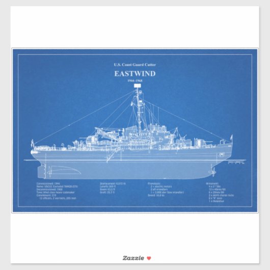 USCGC Eastwind wagb-279 - ABD シール (シート)