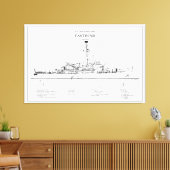 USCGC Eastwind wagb-279 - BD キャンバスプリント (インサイチュ (リビング))