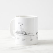 USCGC Eastwind wagb-279 - BD コーヒーマグカップ (正面左)