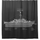 USCGC Eastwind wagb-279 - PD シャワーカーテン (正面)