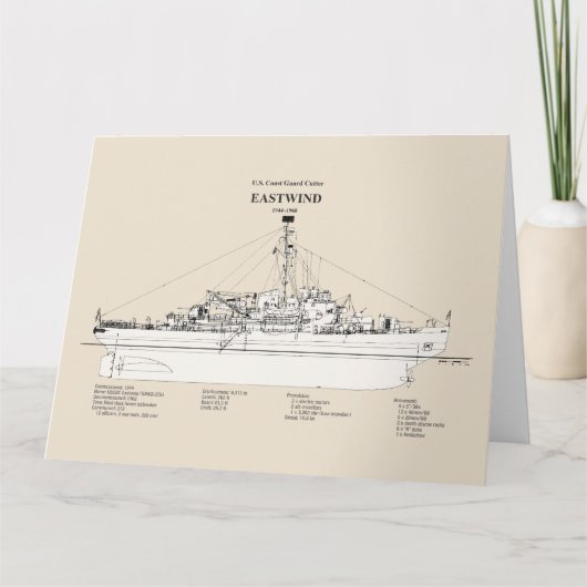 USCGC Eastwind wagb-279 - SBD サンキューカード (正面)