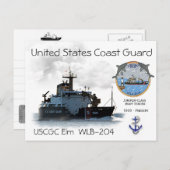 USCGC ELM WLB-204ブイ入札 ポストカード (正面/裏面)