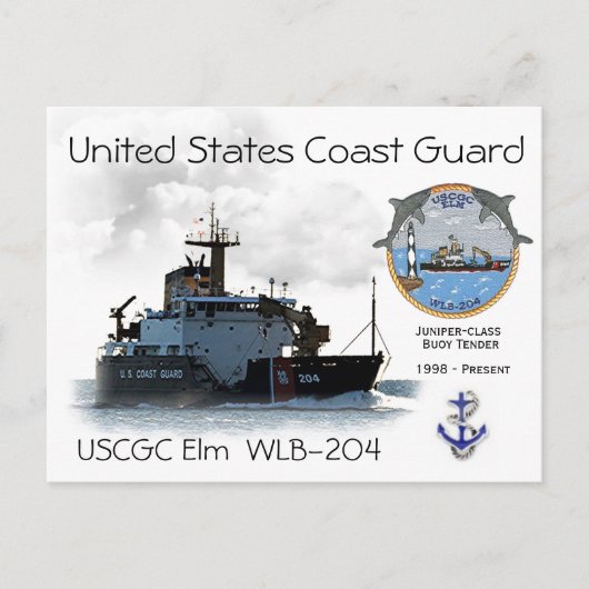 USCGC ELM WLB-204ブイ入札 ポストカード (正面)