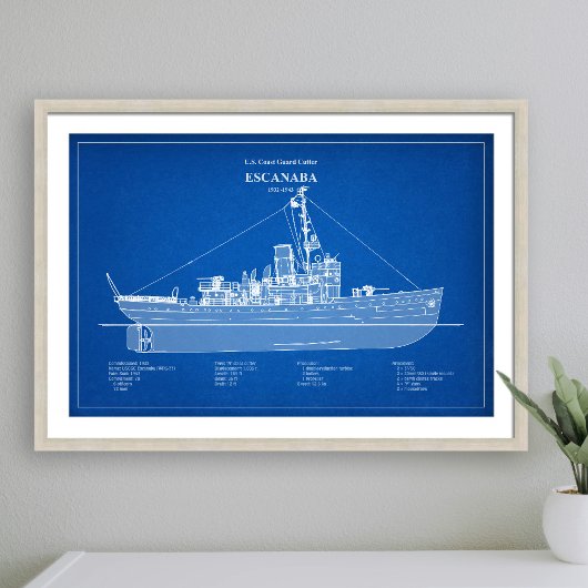 USCGC Escanaba wpc-77 - ABD フォトプリント