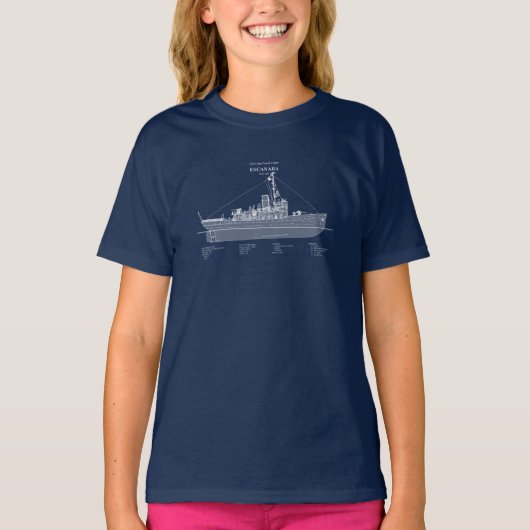 USCGC Escanaba wpc-77 - ABD Tシャツ (正面)