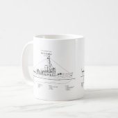 USCGC Escanaba wpc-77 - BD コーヒーマグカップ (正面左)