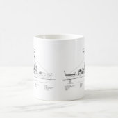 USCGC Escanaba wpc-77 - BD コーヒーマグカップ (中央)