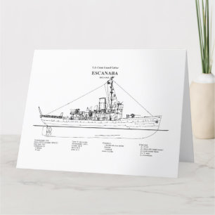 USCGC Escanaba wpc-77 - BD サンキューカード