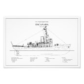 USCGC Escanaba wpc-77 - BD フォトプリント (正面)