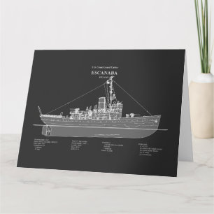 USCGC Escanaba wpc-77 - PD サンキューカード