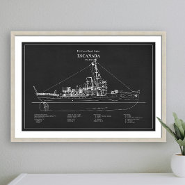 USCGC Escanaba wpc-77 - PD フォトプリント