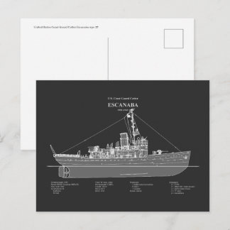 USCGC Escanaba wpc-77 - PD ポストカード