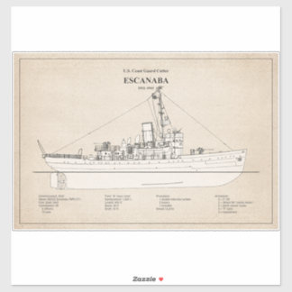 USCGC Escanaba wpc-77 - SBD シール