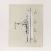 USCGC Escanaba wpc-77 - SBD ジグソーパズル (縦)