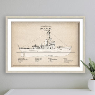 USCGC Escanaba wpc-77 - SBD フォトプリント