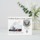 USCGC Joshua Appleby WLM-556沿岸ブイ入札 ポストカード (スタンド正面)