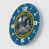 USCGC Shrike WPB 87342 Tシャツ ラージ壁時計 (傾斜)