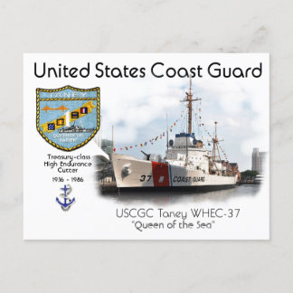 USCGC Taney WHEC-37高耐久カッター ポストカード