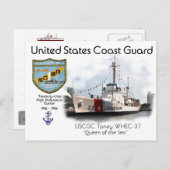 USCGC Taney WHEC-37高耐久カッター ポストカード (正面/裏面)