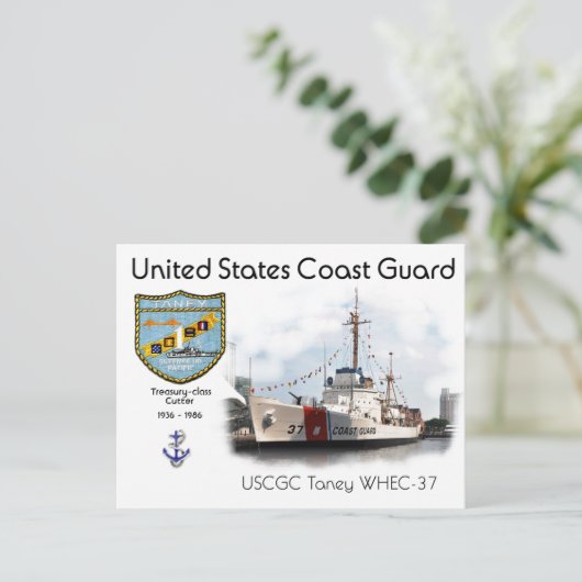 USCGC Taney WHEC-37 High Endurance Cutter ポストカード (スタンド正面)