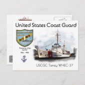 USCGC Taney WHEC-37 High Endurance Cutter ポストカード (正面/裏面)