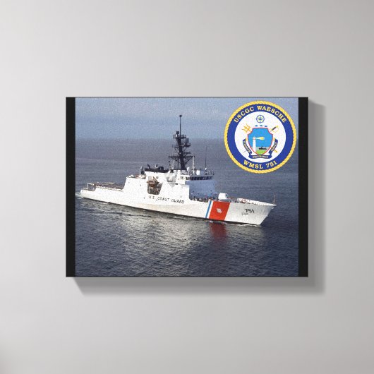 USCGC Waesche (WMSL-751) キャンバスプリント (正面)