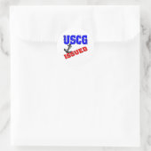uscgissued5a ラウンドシール (バッグ)