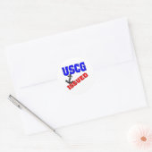 uscgissued5a ラウンドシール (封筒)