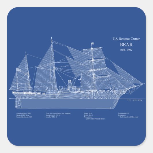 USCGRC USRCベア – ABD スクエアシール (正面)