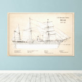 USCGRC USRC Bear - SBD キャンバスプリント (インサイチュ (ウッドフロア))