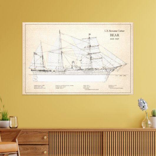 USCGRC USRC Bear - SBD キャンバスプリント (インサイチュ (リビング))