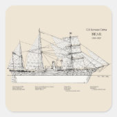 USCGRC USRC Bear - SBD スクエアシール (正面)