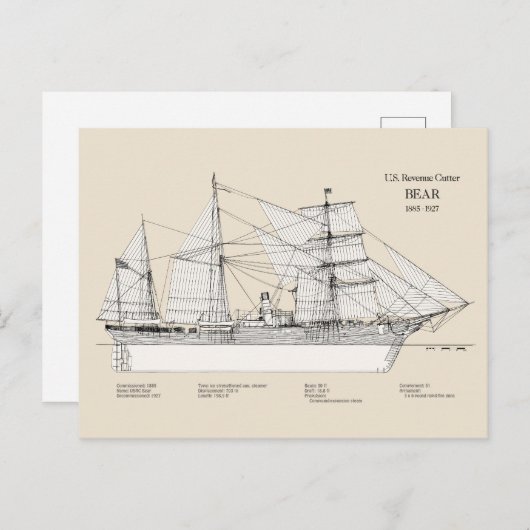 USCGRC USRC Bear - SBD ポストカード (正面/裏面)