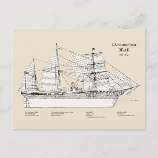 USCGRC USRC Bear - SBD ポストカード (正面)