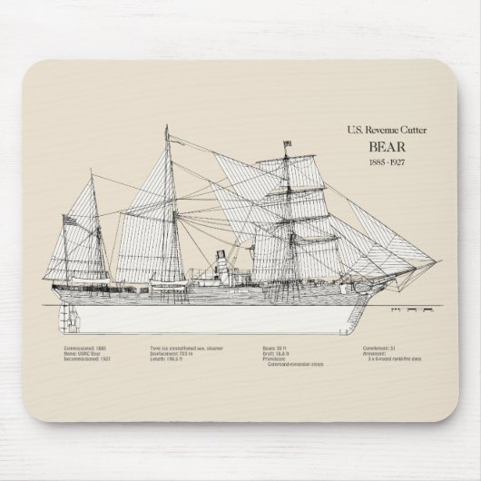 USCGRC USRC Bear - SBD マウスパッド (正面)