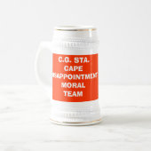 USCGshieldのC.G. STA.CAPE DISAPPOINTMENTのモラル… ビールジョッキ (正面左)